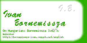 ivan bornemissza business card